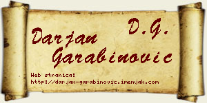 Darjan Garabinović vizit kartica
